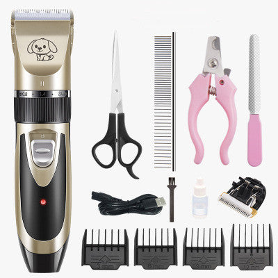 Electric Dog Hair Trimmer – Rechargeable Grooming Kit for Cats & Dogs | Quiet & Safe