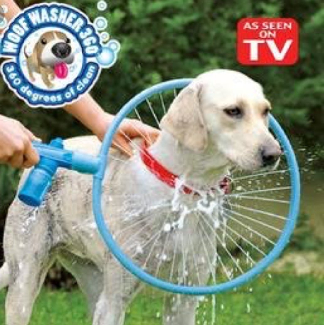 Automatic 360° Pet Bath Ring – Hands-Free Dog Shower Tool for Fast & Gentle Grooming