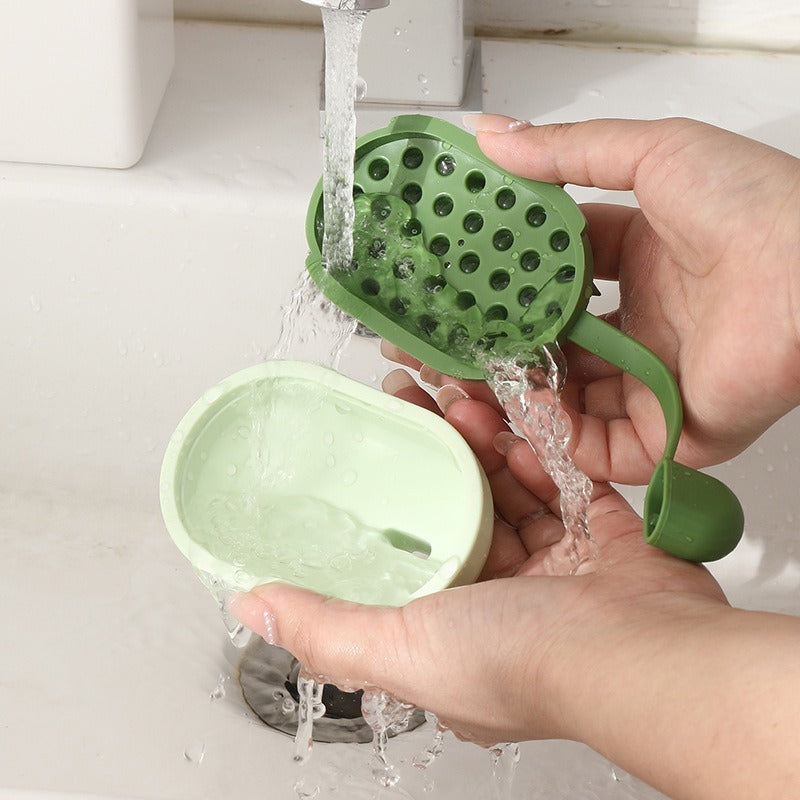 Soft Gel Shampoo Brush Household Bath Shampoo Brush Massager Pet Bath Brush