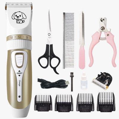 Electric Dog Hair Trimmer – Rechargeable Grooming Kit for Cats & Dogs | Quiet & Safe
