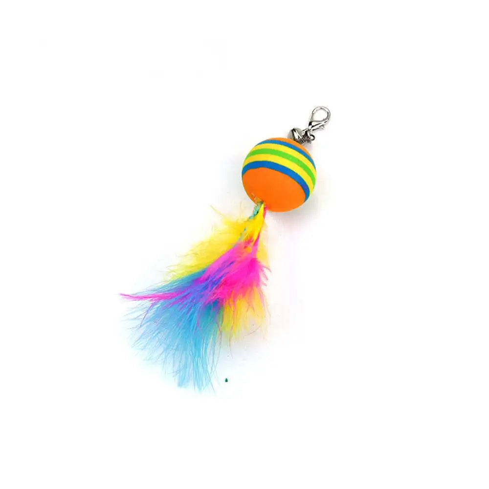 Toy for Kittens Entertaining Bell Feather Playful