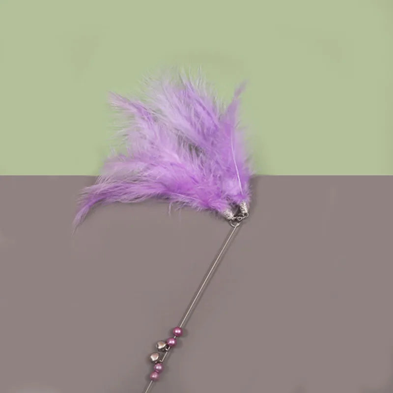 Toy for Kittens Entertaining Bell Feather Playful