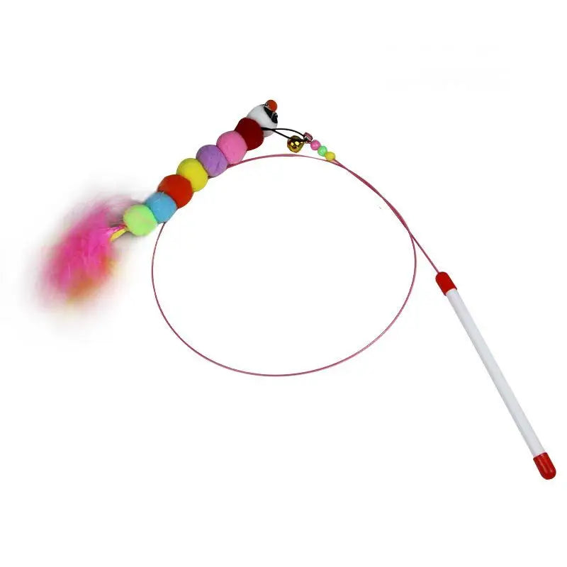 Toy for Kittens Entertaining Bell Feather Playful