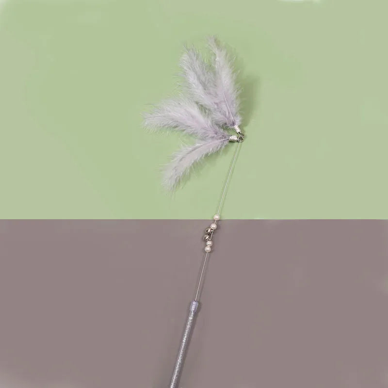 Toy for Kittens Entertaining Bell Feather Playful