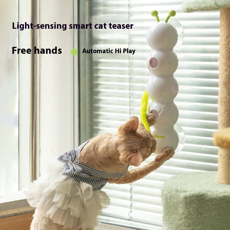 Teasing Cat Toy Automatic Activated Kitten Toy Rechargeable Smart Interactive