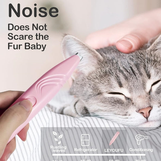 LED Paw Trimmer – Quiet Grooming Clipper for Cats & Dogs | Battery Powered & Compact