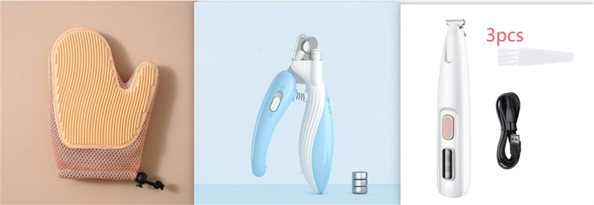 LED Pet Paw Trimmer – Silent, Skin-Safe & Waterproof Grooming Tool (18mm)