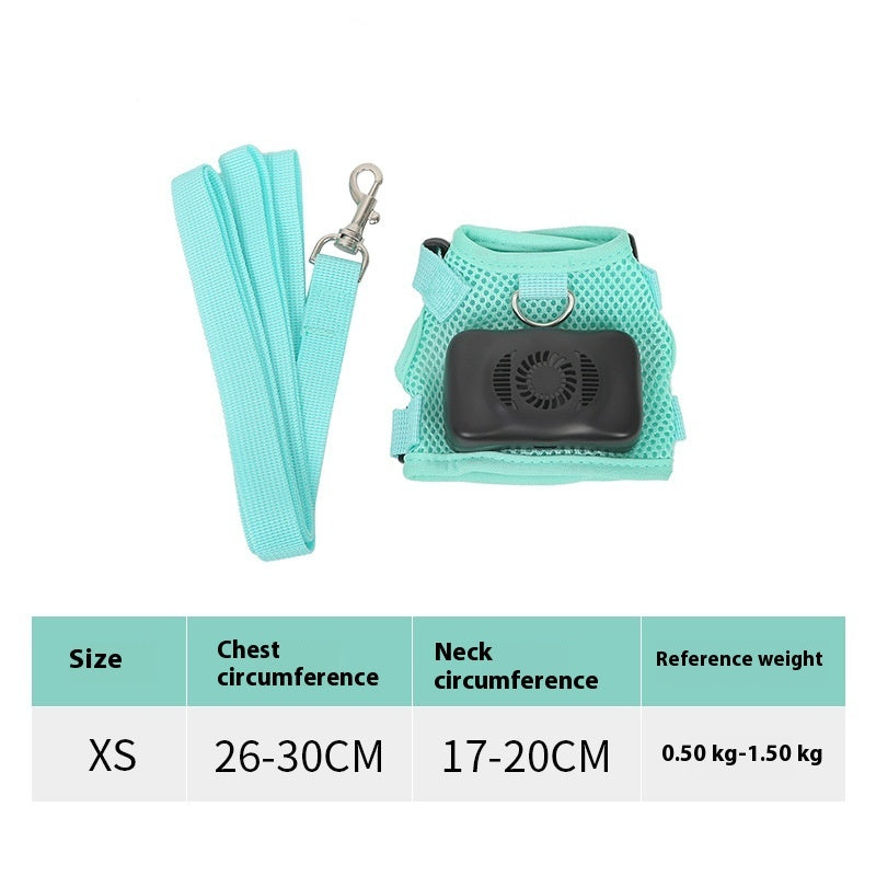 Dogs Breathable Vest Chest Strap Harness Air Conditioner Cooling