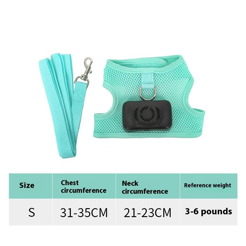 Dogs Breathable Vest Chest Strap Harness Air Conditioner Cooling