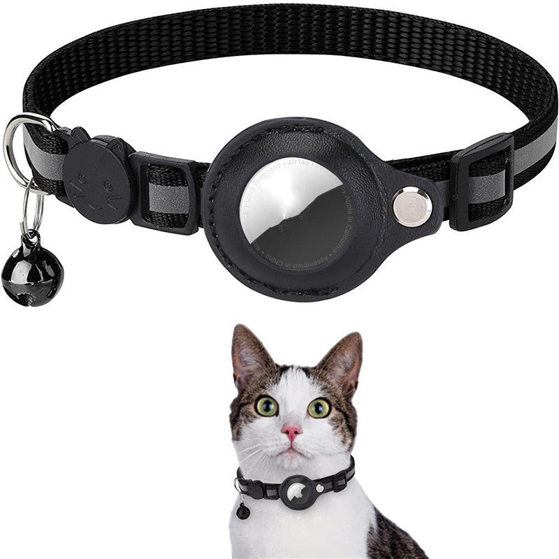 6-in-1 Reflective Pet Collar with AirTag Case – Waterproof, Breakaway, Colorful (No AirTag)