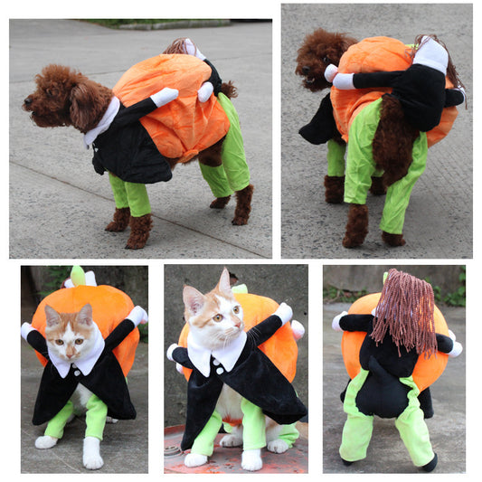 Halloween Pumpkin Dog Dresse-UP