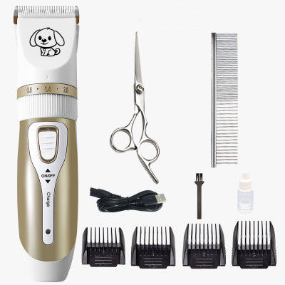Electric Dog Hair Trimmer – Rechargeable Grooming Kit for Cats & Dogs | Quiet & Safe