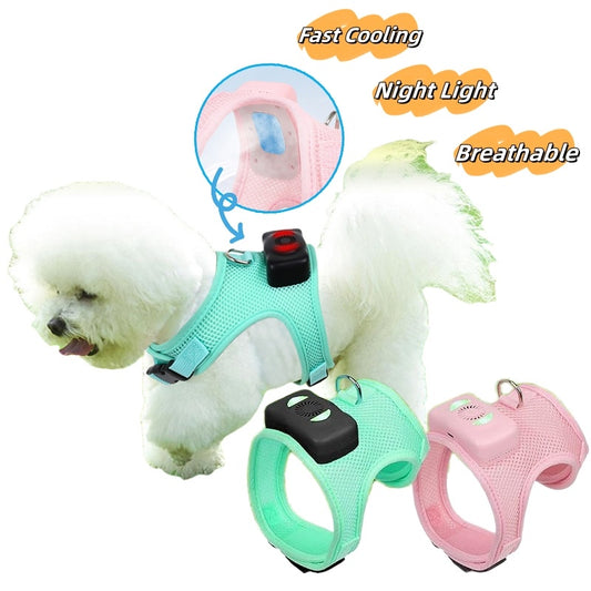 Dogs Breathable Vest Chest Strap Harness Air Conditioner Cooling