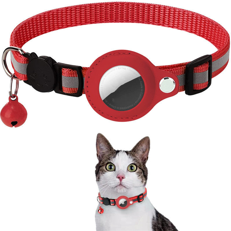 6-in-1 Reflective Pet Collar with AirTag Case – Waterproof, Breakaway, Colorful (No AirTag)