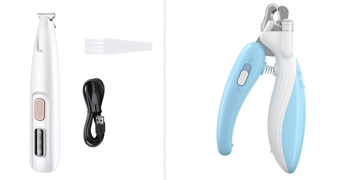 LED Pet Paw Trimmer – Silent, Skin-Safe & Waterproof Grooming Tool (18mm)