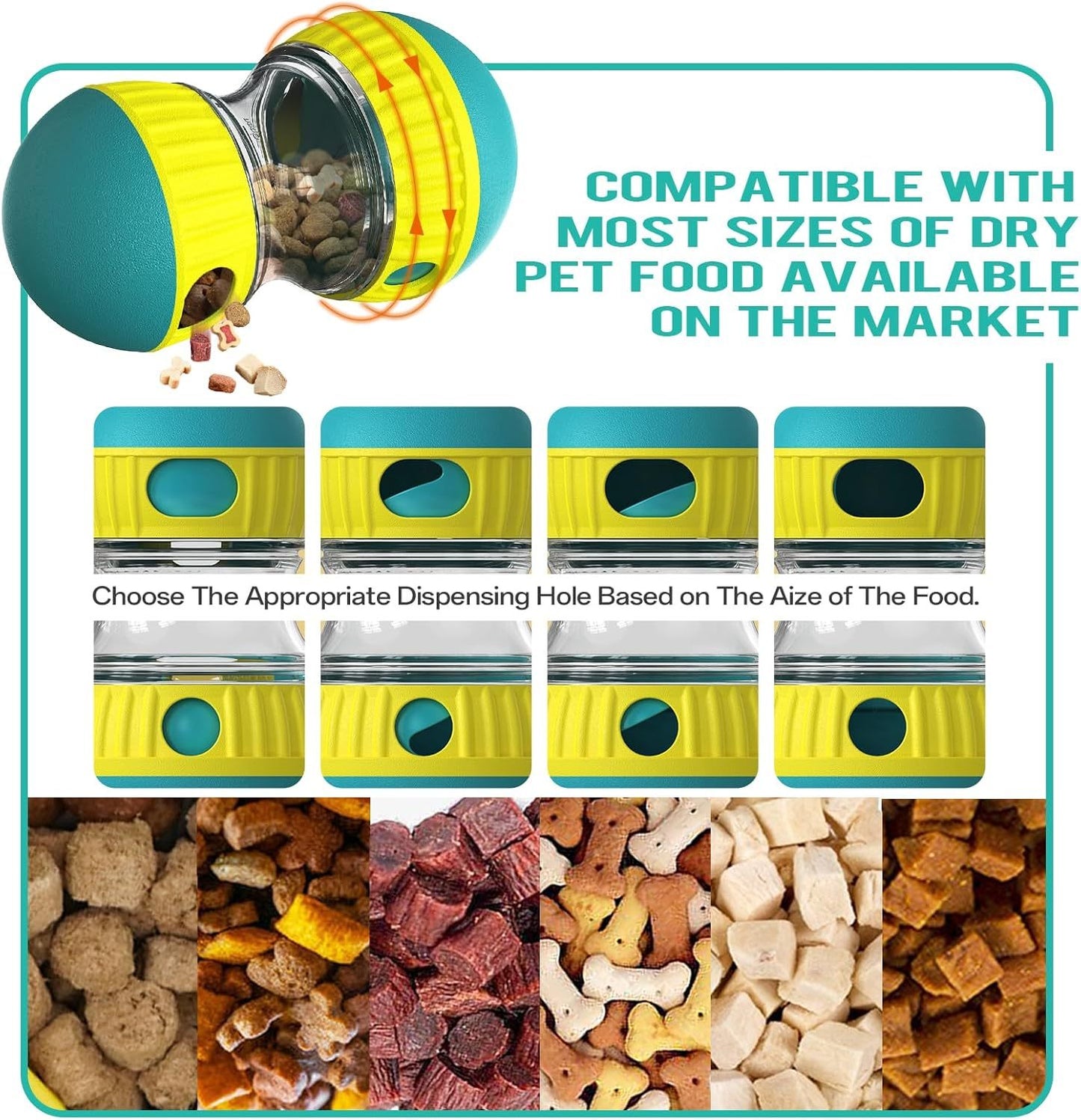 Slow Feeder Puppy Toy Food Puzzles Ball For Dogs  Promote Mind And Body Stimulation