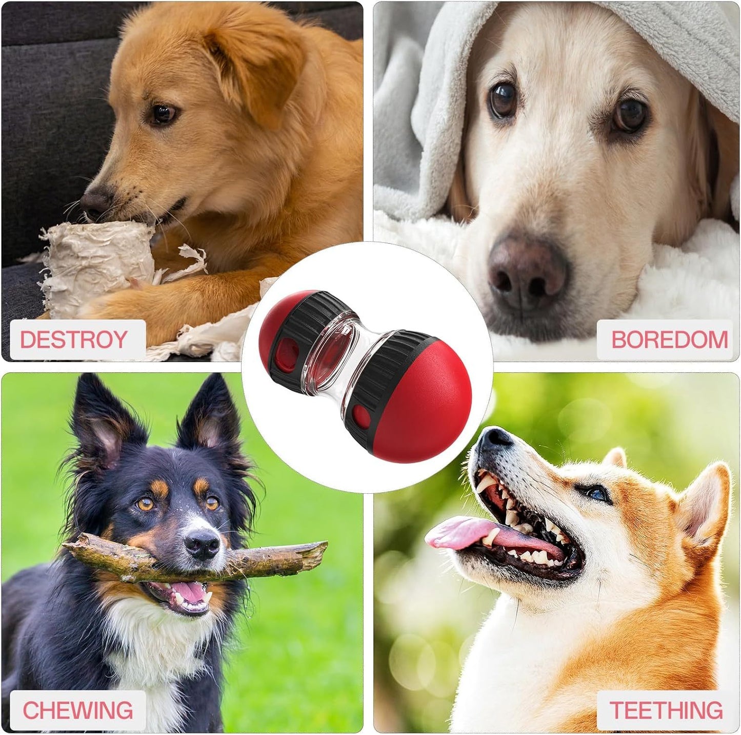 Slow Feeder Puppy Toy Food Puzzles Ball For Dogs  Promote Mind And Body Stimulation
