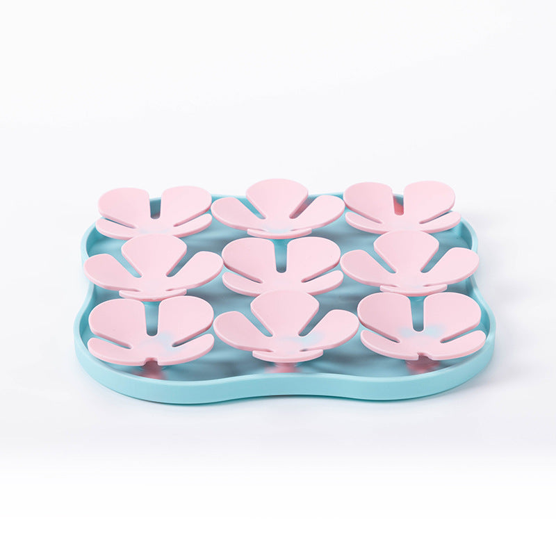 Slow Feeder Dog Bowls Silicone Slow Feeder Lick Down Eating Pet Calming Mat Anxiety Relief Training Wet Food Lick Pad With Suction Cup Interactive Feed Game Toy All Breed Dogs