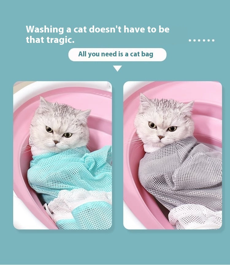 ✂️ Cat Grooming Bag – Safe Grooming Made Easy