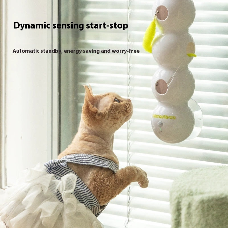 Teasing Cat Toy Automatic Activated Kitten Toy Rechargeable Smart Interactive