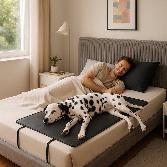 Grounding Bed Mat for Pets & Humans – Natural Stress Relief & Bed Protection