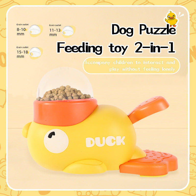 Duck Puzzle Feeder – Interactive Snack Toy for Smart Cats & Dogs
