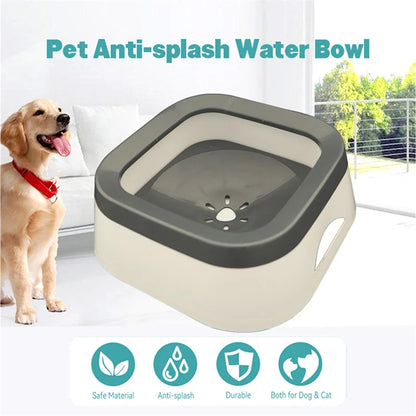 SmartSip Anti-Splash Pet Water Bowl (1L)