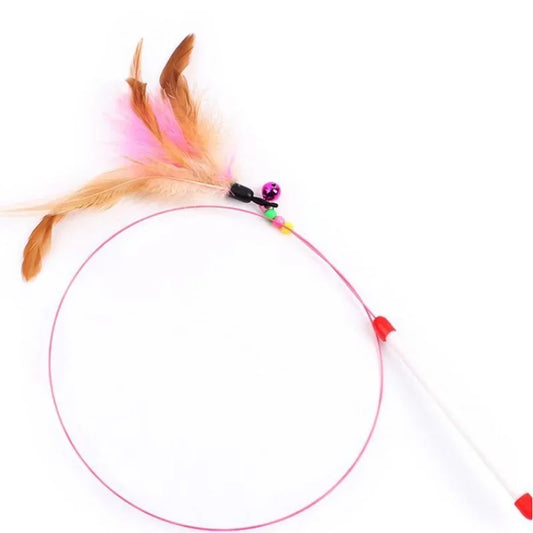 Toy for Kittens Entertaining Bell Feather Playful