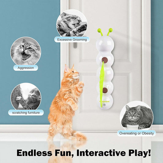 Teasing Cat Toy Automatic Activated Kitten Toy Rechargeable Smart Interactive