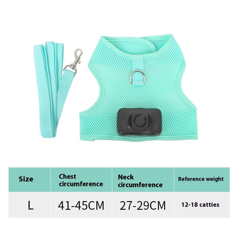 Dogs Breathable Vest Chest Strap Harness Air Conditioner Cooling