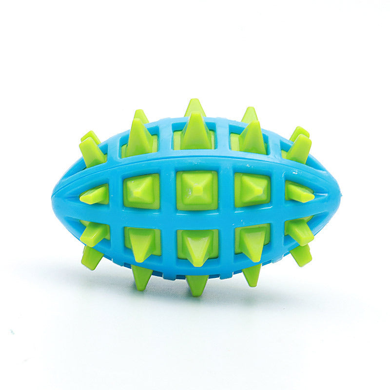 Pet Sounding Dog Teether Ball Indestructible Dog Toys For Aggressive Chewers Cleans Dogs Teeth Dog Throwing Game Anxiety Relief Interactive Dog Toys