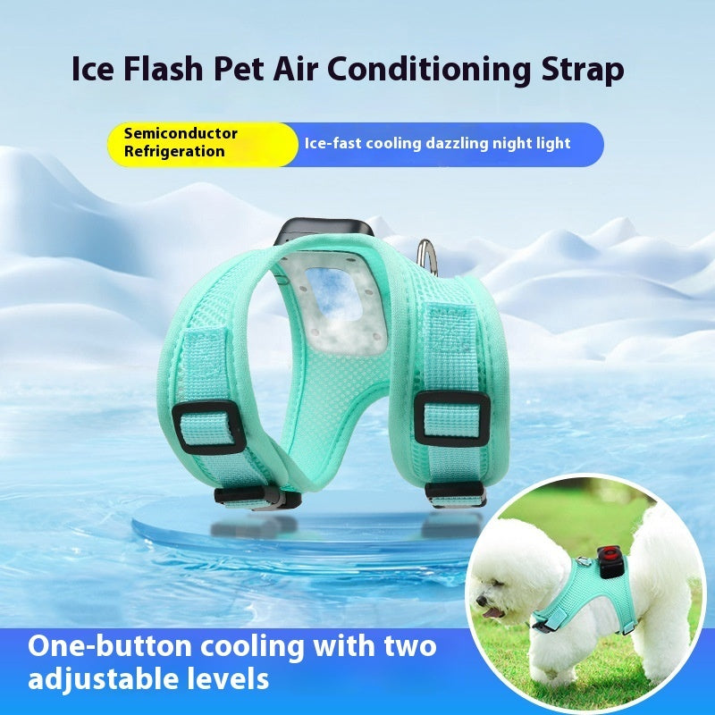 Dogs Breathable Vest Chest Strap Harness Air Conditioner Cooling